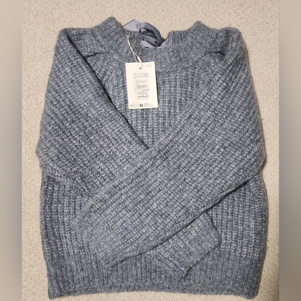Soaked In Luxury Bow Sweater Pullover - Picture 6 of 7
